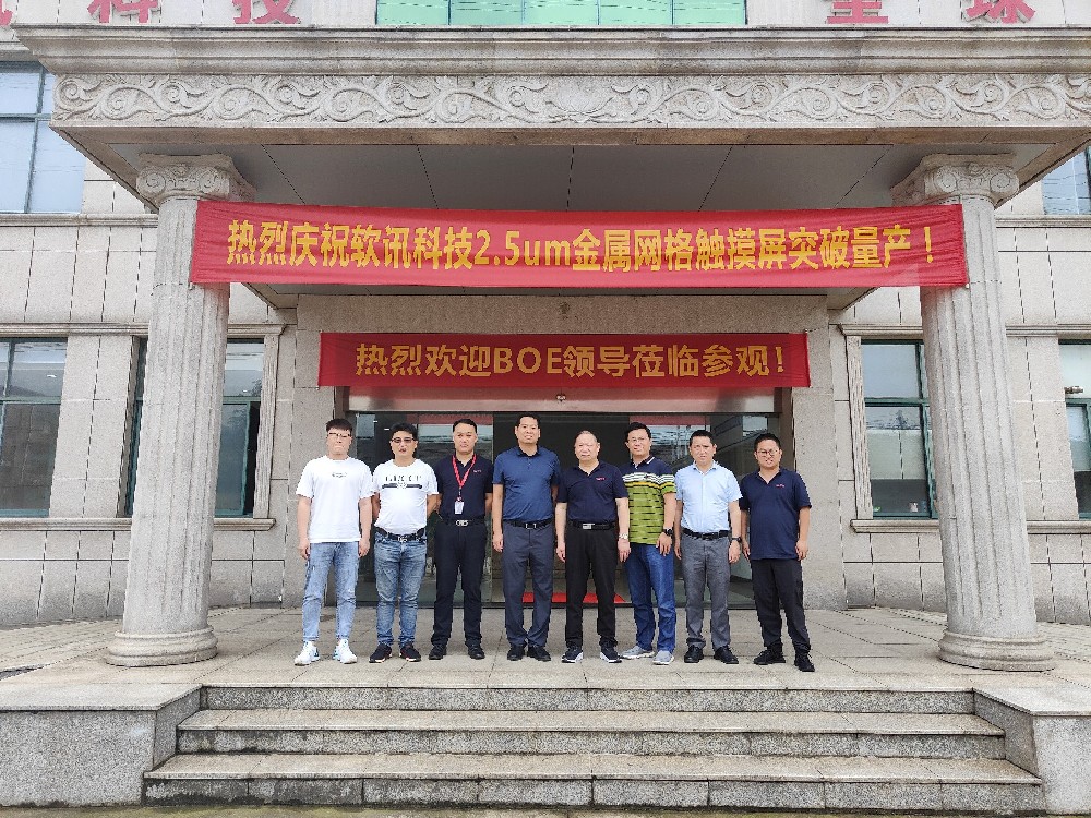 BOE關(guān)鍵器件部陳建軍部長(zhǎng)一行考察江蘇軟訊科技有限公司，共同探討低功耗電子領(lǐng)域戰(zhàn)略合作